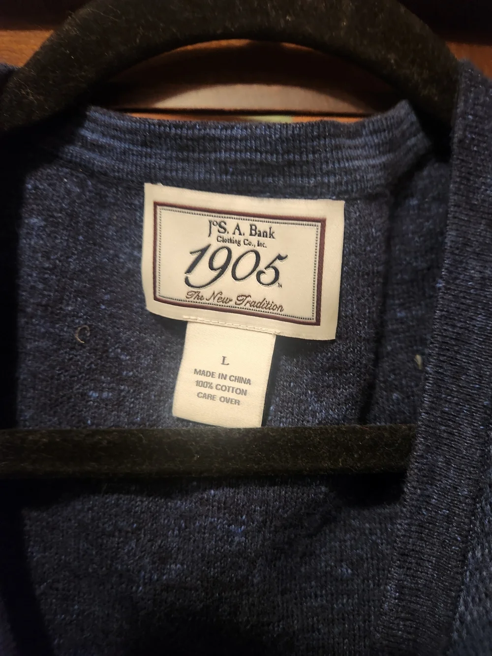 Jos. A. Bank Blue Textured Men's Vest